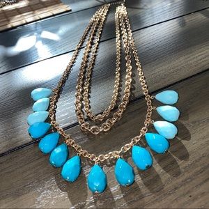 Gorgeous blue ombre necklace